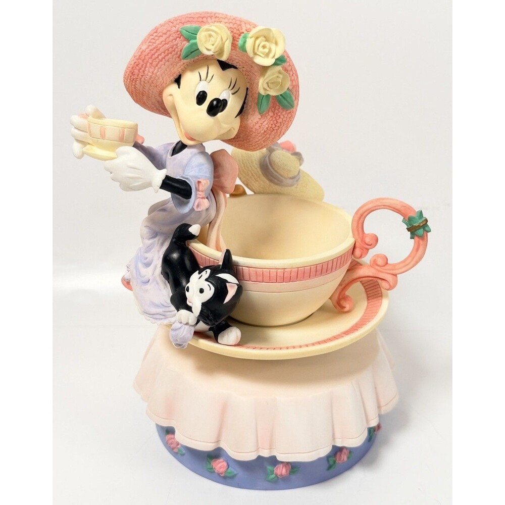 Disney Minnie's Tea Party Musical Figurine Plays “Minnie's Yoo Hoo” Music Box